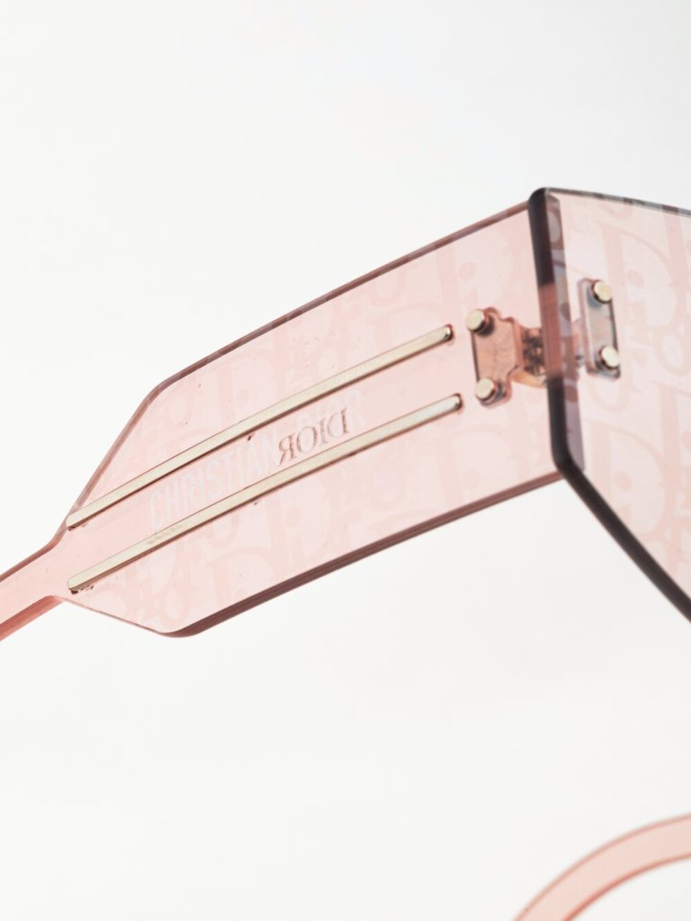 Christian Dior DiorClub M6U Pink Monogram Shield Sunglasses - Picture 6 of 9